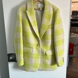 Tweed Checkered Coat